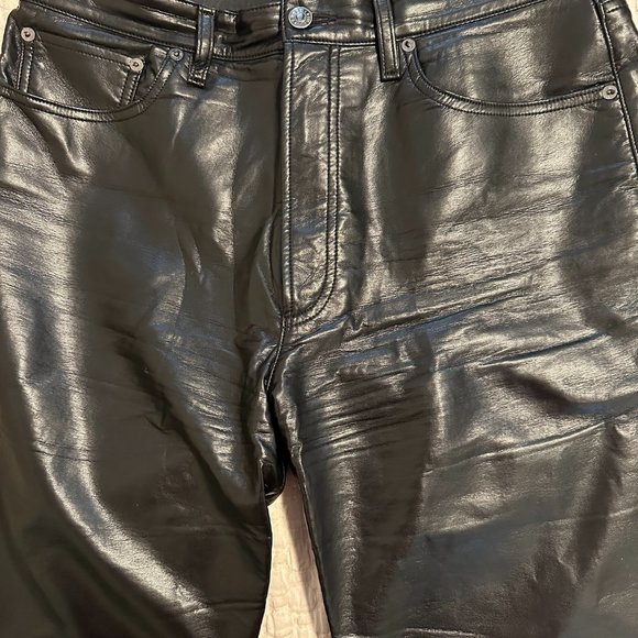 Agolde Recycled Leather Pants Size 30 - Picture 6 of 8